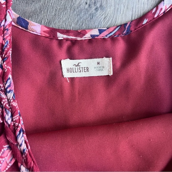 Hollister Women’s Boho Floral Print Short Dress Festival Summer Medium - Picture 3 of 8